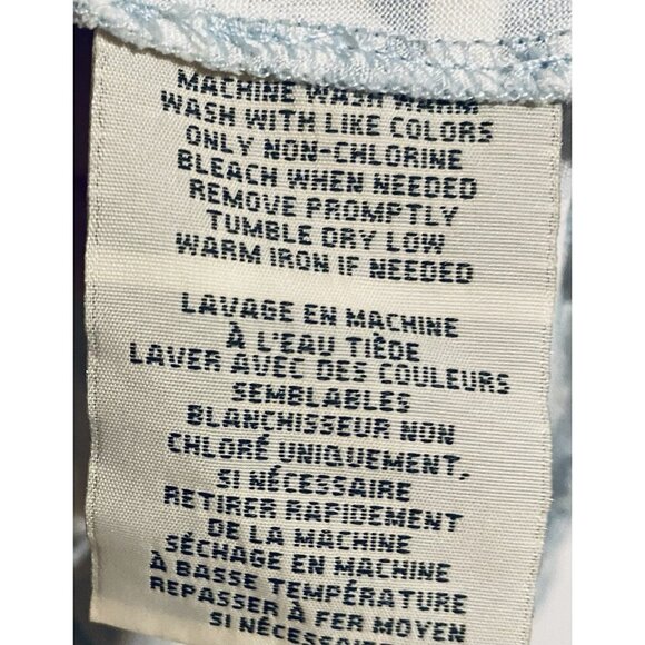 Denim And Supply Ralph Lauren Dress Womens Large Blue Floral Wrap Ruffle Flirty - Picture 8 of 8